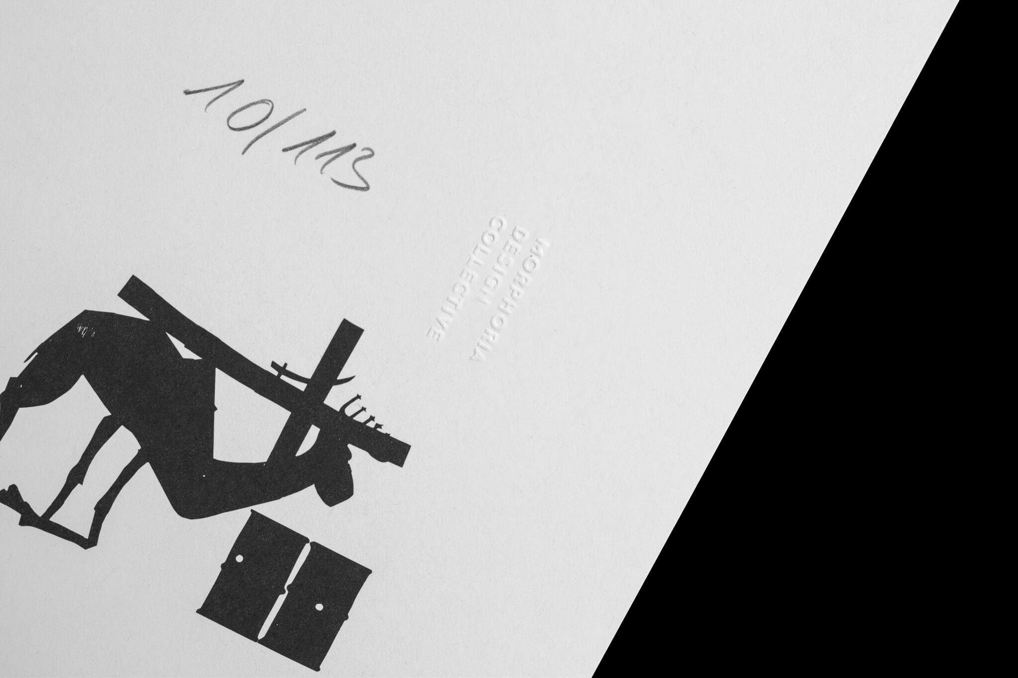 gezählte Edition Stempel mit Letterpress / counted edition stamp with letterpress